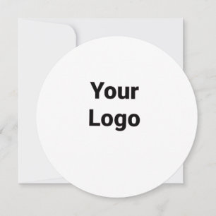 Cartes Pour Fêtes Annuelles Logo personnalisé simple et élégant ici société g