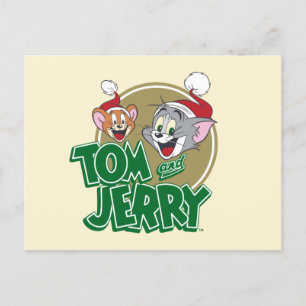 Cartes Pour Fêtes Annuelles Logo Tom et Jerry Holiday