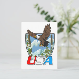 Cartes Pour Fêtes Annuelles Logo USA Patriot