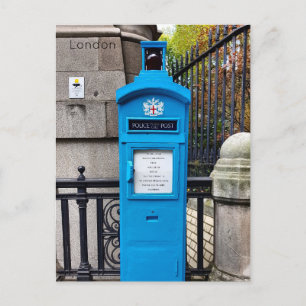 Cartes Pour Fêtes Annuelles Londres - Boîte téléphonique originale de police