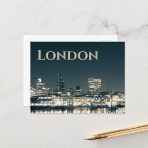 Cartes Pour Fêtes Annuelles Londres Skyline Panorama Urbain Souvenir Cadeau
