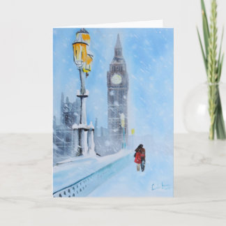 Cartes Pour Fêtes Annuelles Londres sous la neige
