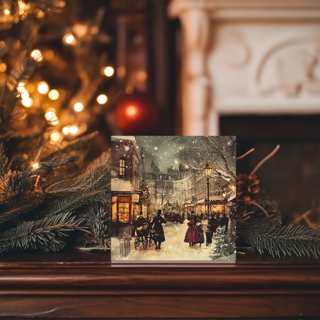 Cartes Pour Fêtes Annuelles Londres victorien, Pays des merveilles d'hiver (Créateur téléchargé)