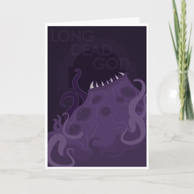 Cartes Pour Fêtes Annuelles Long Dieu mort - vieux dieux de culte (Devant)