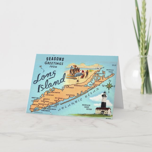 Cartes Pour Fêtes Annuelles Long Island NY (Devant)