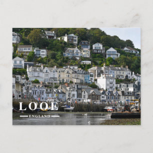 Cartes Pour Fêtes Annuelles Looe Cornwall, ville portuaire au bord de la mer