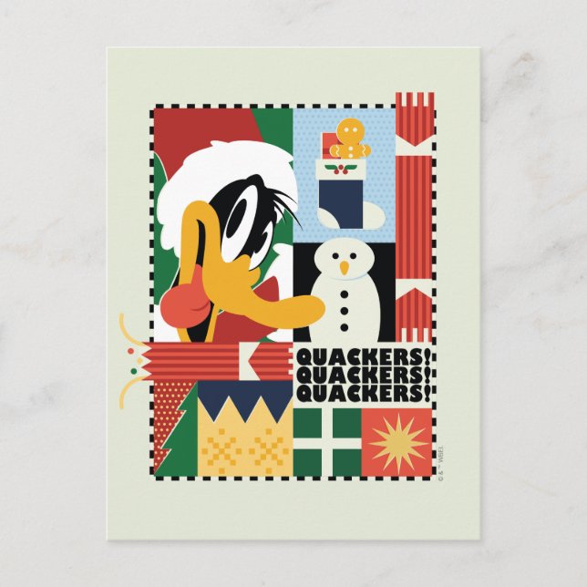 Cartes Pour Fêtes Annuelles LOONEY TUNES™ DAFFY DUCK™ Vacances à l'Ouest (Devant)
