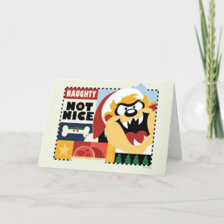 Cartes Pour Fêtes Annuelles LOONEY TUNES™ TAZ™ Méchant Pas Gentil