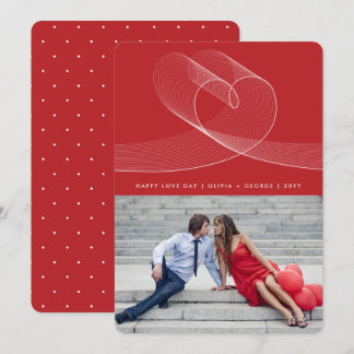 Cartes Pour Fêtes Annuelles Loopy Love Lines Heart Simple Valentine Day Photo