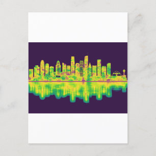 Cartes Pour Fêtes Annuelles Los Angeles California Skyline