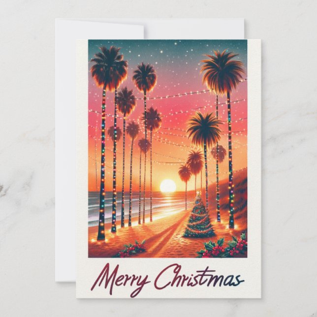 Cartes Pour Fêtes Annuelles Los Angeles Holiday Magic : Christmas Lights Card (Devant)