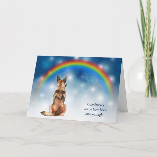 Cartes Pour Fêtes Annuelles Loss of Belgian Malinois Dog Night Lights Sympathy (Devant)