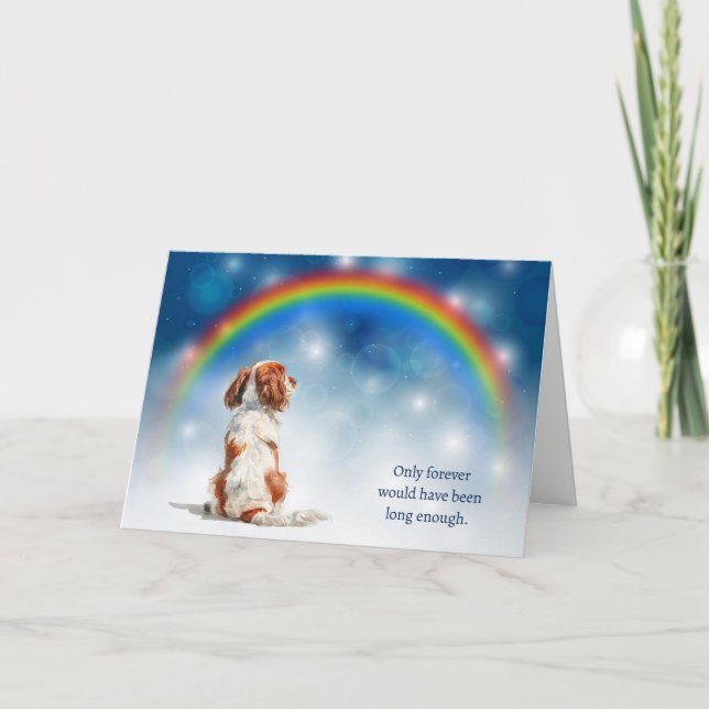 Cartes Pour Fêtes Annuelles Loss of Cavalier King Charles Spaniel Night Lights (Devant)
