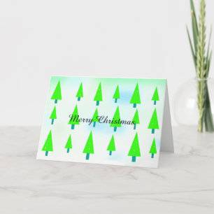 Cartes Pour Fêtes Annuelles Lot d'arbres de Noël verts