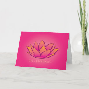 Cartes Pour Fêtes Annuelles Lotus Flower Valentine's Card