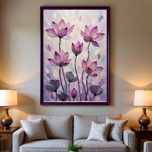 Cartes Pour Fêtes Annuelles Lotus – Peinture à l'huile