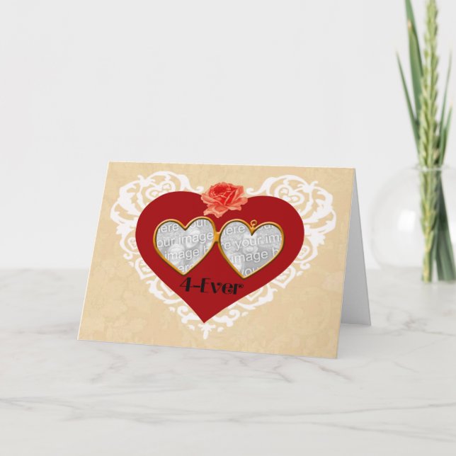 Cartes Pour Fêtes Annuelles Love 4 Ever Locket Card (Devant)