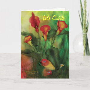 Cartes Pour Fêtes Annuelles Love Among The Lilies Valentine's Day ArtCard