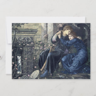 Cartes Pour Fêtes Annuelles Love Among The Ruins par Burn-Jones (1873)