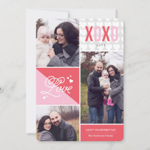 Cartes Pour Fêtes Annuelles Love and Hugs Photo Valentine