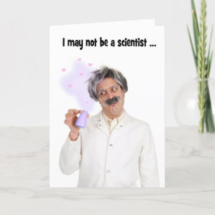Cartes Pour Fêtes Annuelles Love and Romance Chimie Scientifique Humour