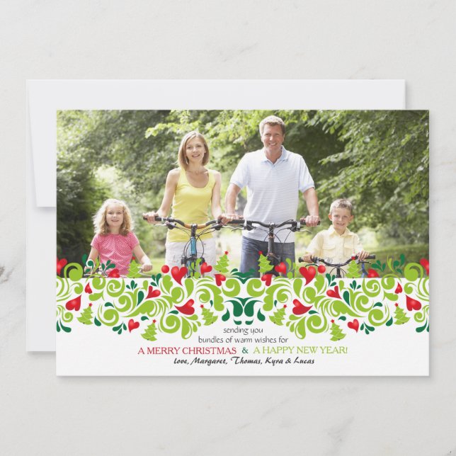 Cartes Pour Fêtes Annuelles Love at Christmas Photo Holiday Card (Devant)