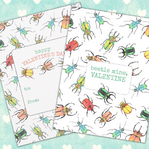 Cartes Pour Fêtes Annuelles Love Bug Enfants Saint-Valentin en classe