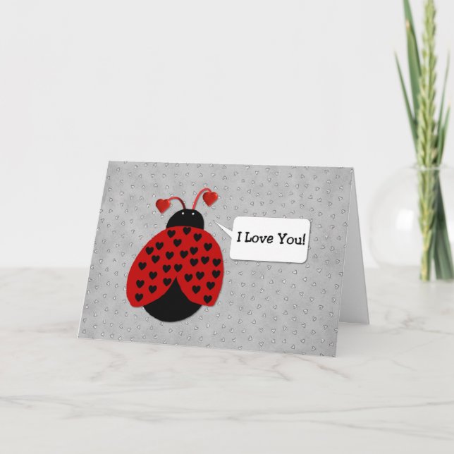Cartes Pour Fêtes Annuelles Love Bug Valentine's Day Card (Devant)