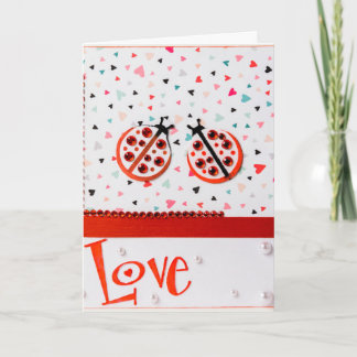 Cartes Pour Fêtes Annuelles Love Bug Valentine's Day Card