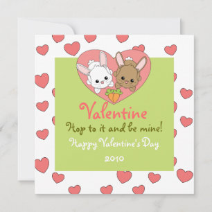 Cartes Pour Fêtes Annuelles Love Bunnies