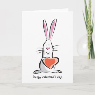 Cartes Pour Fêtes Annuelles Love Bunny Valentine