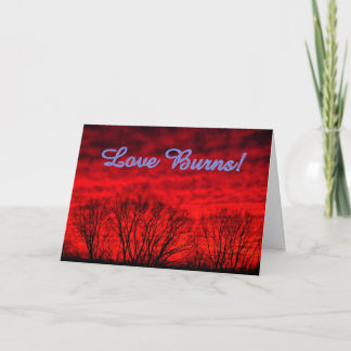 Cartes Pour Fêtes Annuelles Love Burn's Valentine's Day Card