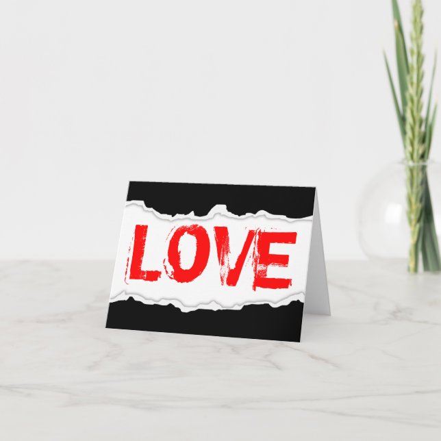 Cartes Pour Fêtes Annuelles LOVE (extrait de page) (Devant)