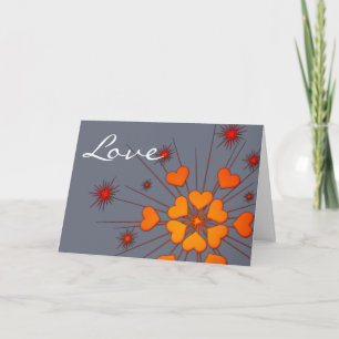 Cartes Pour Fêtes Annuelles Love Firework Card