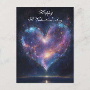 Cartes Pour Fêtes Annuelles Love Galaxy Starry Heart Valentine
