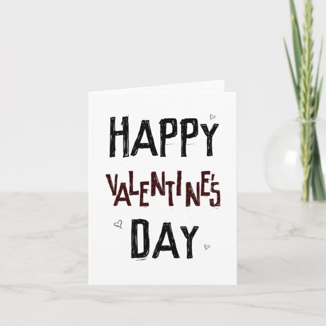 Cartes Pour Fêtes Annuelles Love Harder Valentine's Card (Devant)
