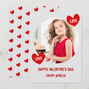 Cartes Pour Fêtes Annuelles Love Heart Classroom Photo Valentines Day Card