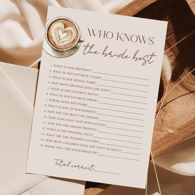 Cartes Pour Fêtes Annuelles Love Is Brewing Coffee Bridal Shower (Créateur téléchargé)