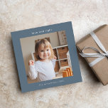 Cartes Pour Fêtes Annuelles Love Light Dusty Blue Hanoukka 2 Carré photo<br><div class="desc">Love Light Dusty Blue Hanoukka 2 Photo Carré Holiday Card</div>