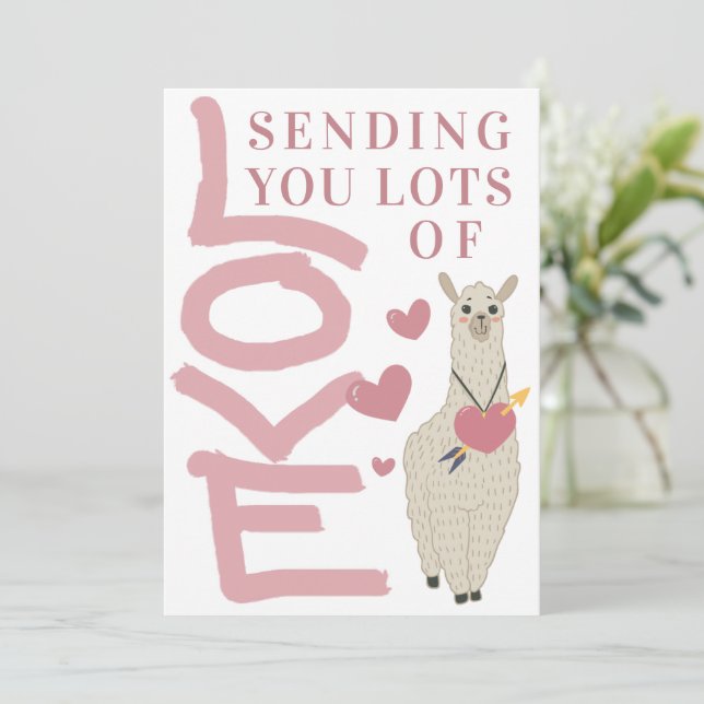 Cartes Pour Fêtes Annuelles Love Love Valentines (Debout devant)