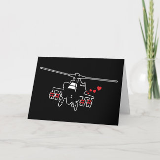Cartes Pour Fêtes Annuelles Love Machine Attack Chopper