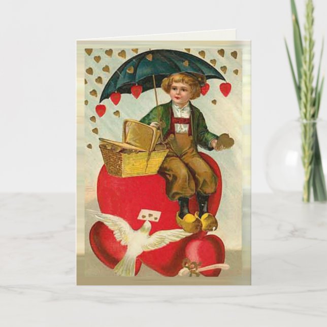 Cartes Pour Fêtes Annuelles Love Messenger (Devant)