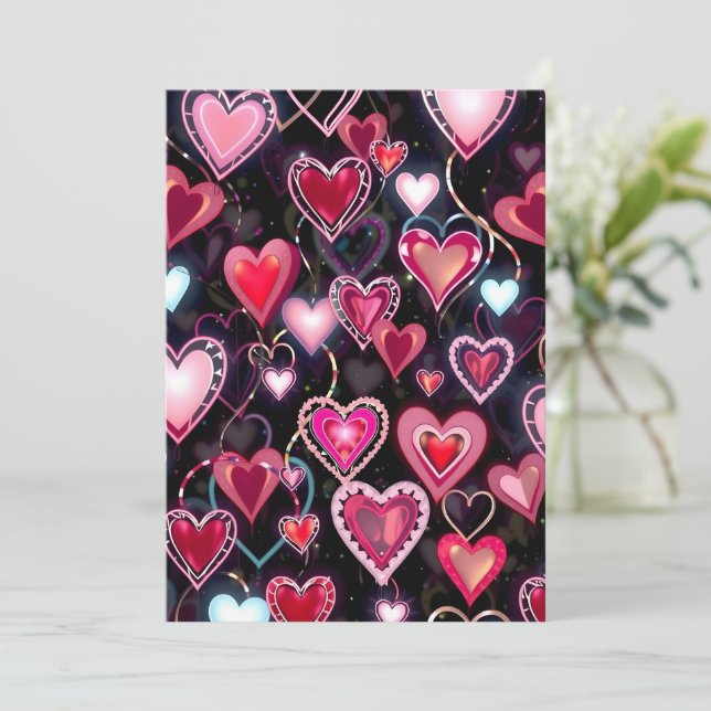 Cartes Pour Fêtes Annuelles Love Note (Debout devant)