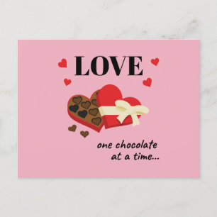 Cartes Pour Fêtes Annuelles Love One Chocolate at a Time Drôle Citation
