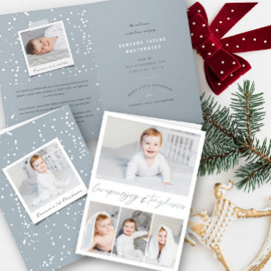 Cartes Pour Fêtes Annuelles Love Peace Joy Tiny Kisses 1er Noël de bébé