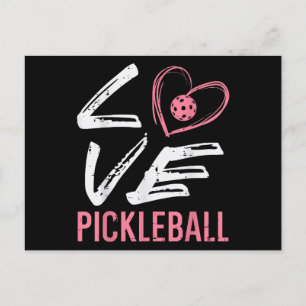 Cartes Pour Fêtes Annuelles Love Pickleball Coeur Pickle Ball Femmes Filles En