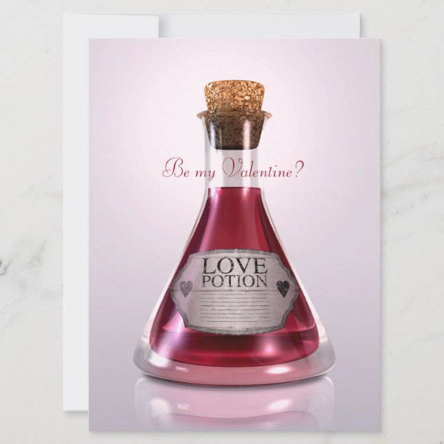 Cartes Pour Fêtes Annuelles Love Potion - Be My Valentines (Devant)