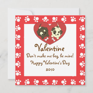 Cartes Pour Fêtes Annuelles Love Puppies