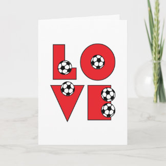 Cartes Pour Fêtes Annuelles Love Soccer Valentine