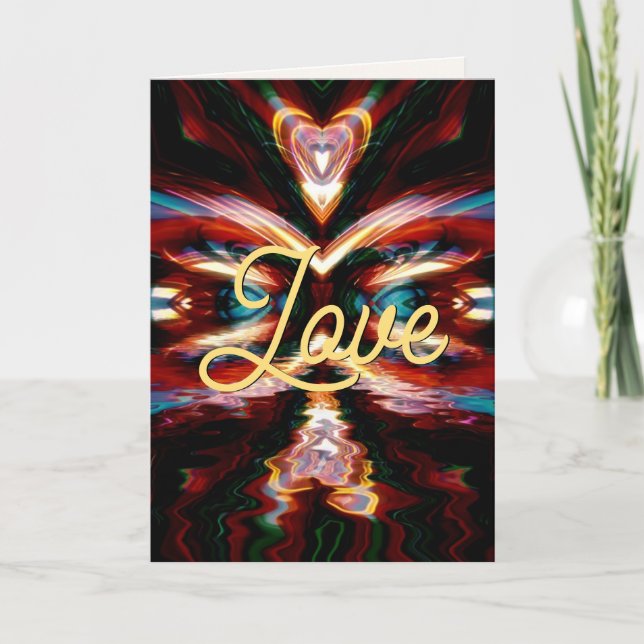 Cartes Pour Fêtes Annuelles Love Visionary Fractal Card (Devant)